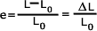 Engineering strain formula